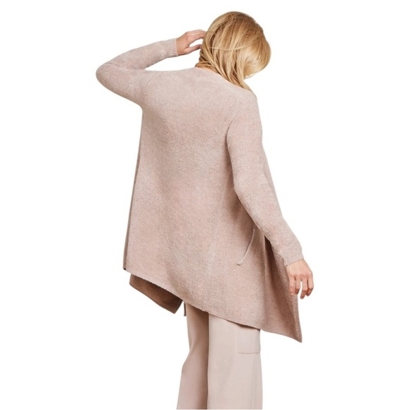 Barefoot Dreams Cozychic Lite Island Open Front Wrap Cardigan 903 Dize S/M Beige - Picture 2 of 11